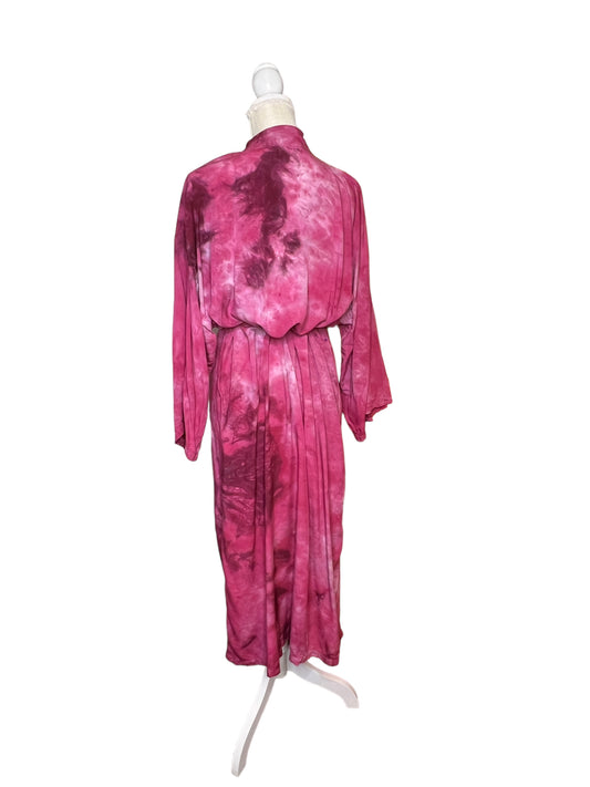 Raspberry Beret Full Length Temple Coat