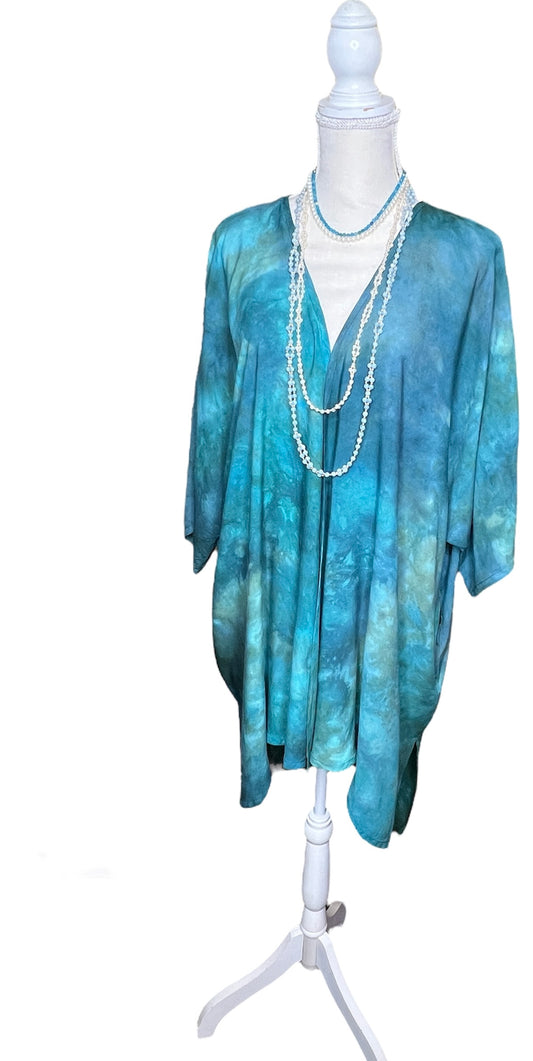 Aqua Teal Butterfly Coat