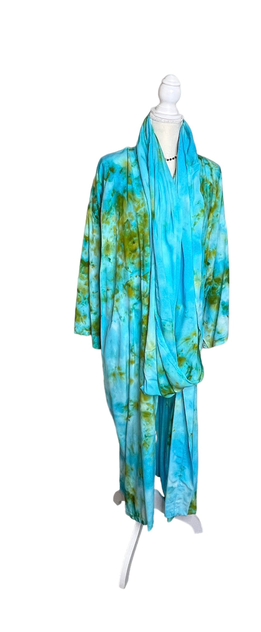 Green Gold Turquoise Temple Coat Set