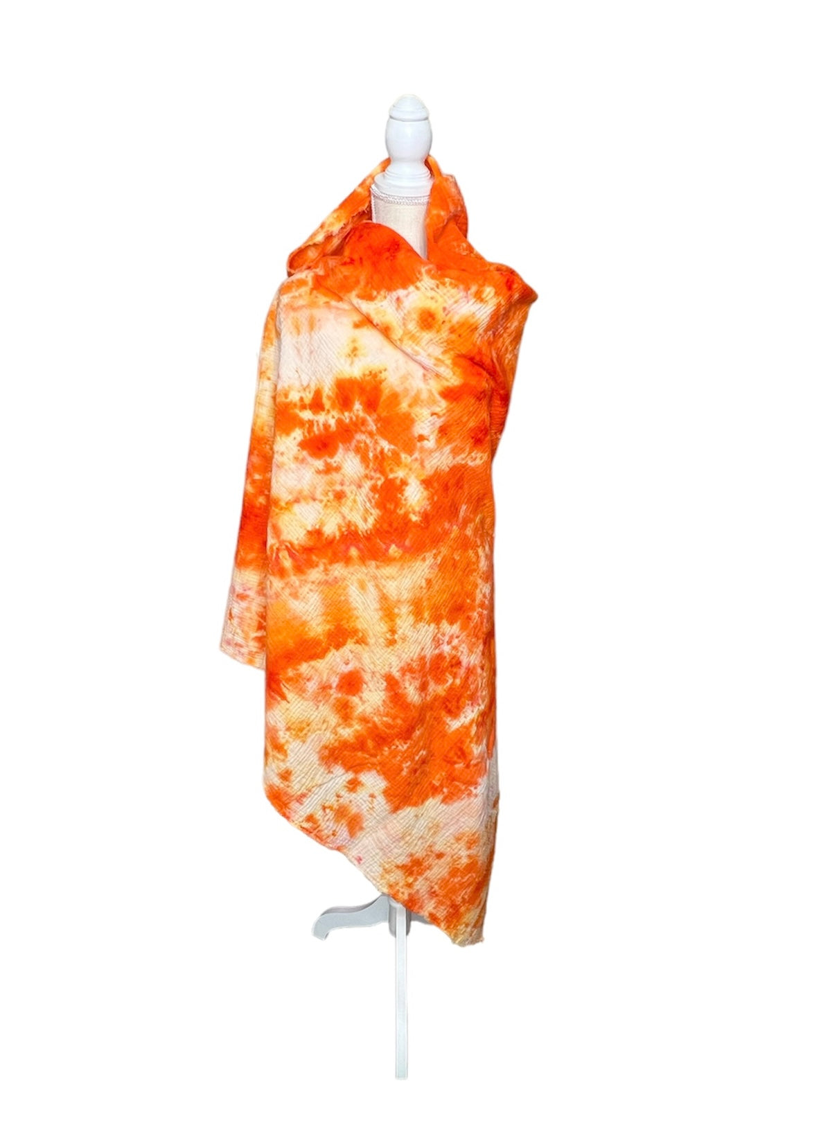 Orange Crush Shawl-Meditation Blanket